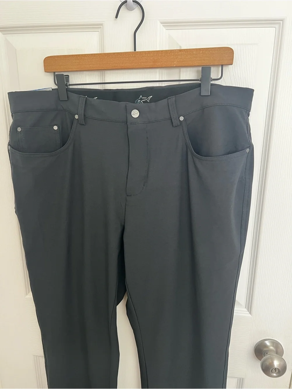 Greg Norman Collection Men's Black Chinos